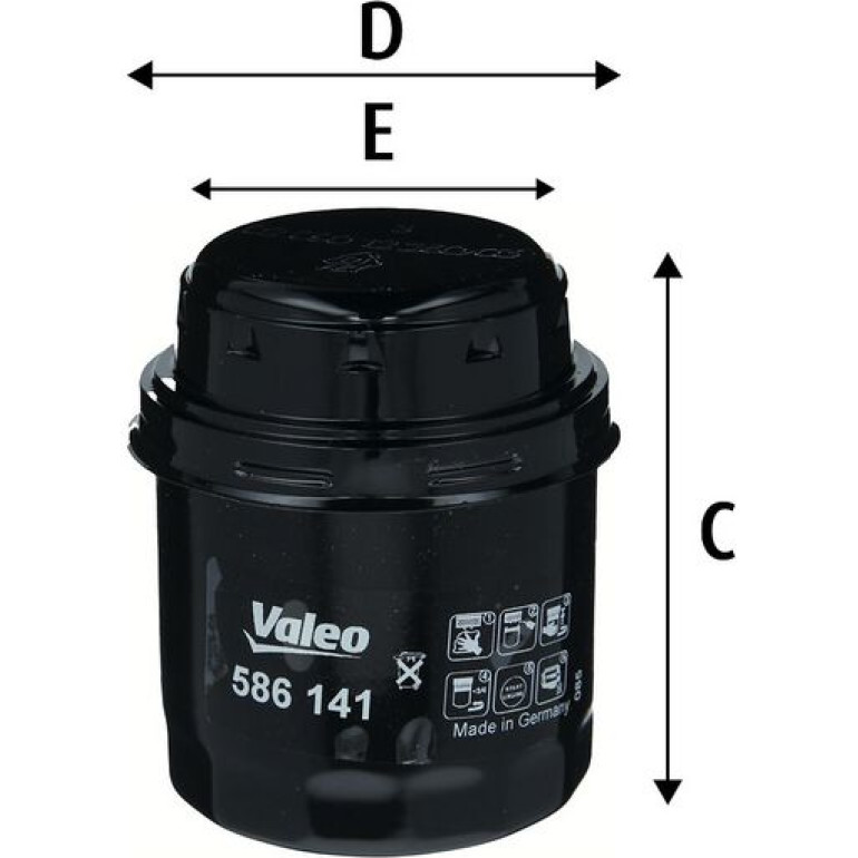 VALEO Ölfilter 586141 VALEO Ölfilter 586141