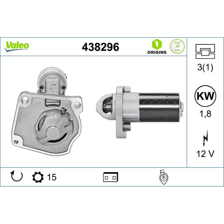 VALEO Anlasser 438296 VALEO Anlasser 438296
