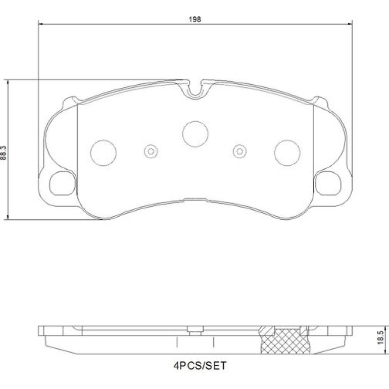 BREMBO Bremsbelagsatz, Scheibenbremse P 65 054 BREMBO Bremsbelagsatz, Scheibenbremse P 65 054