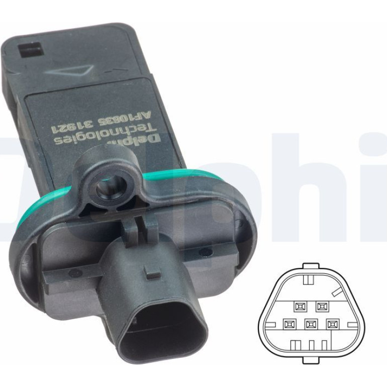DELPHI Luftmassenmesser Luftmengenmesser AF10635-12B1 DELPHI Luftmassenmesser Luftmengenmesser AF10635-12B1
