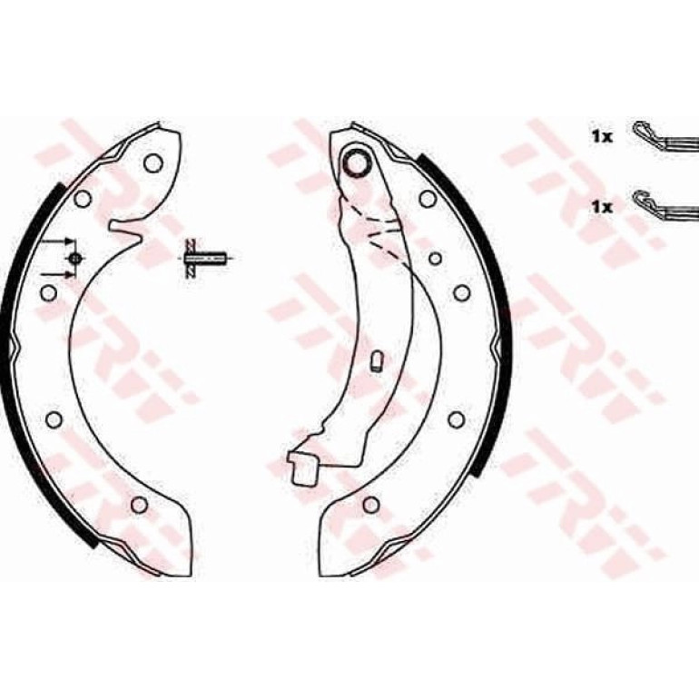 72 461 023 Bremsbacken GS8620 72 461 023 Bremsbacken GS8620