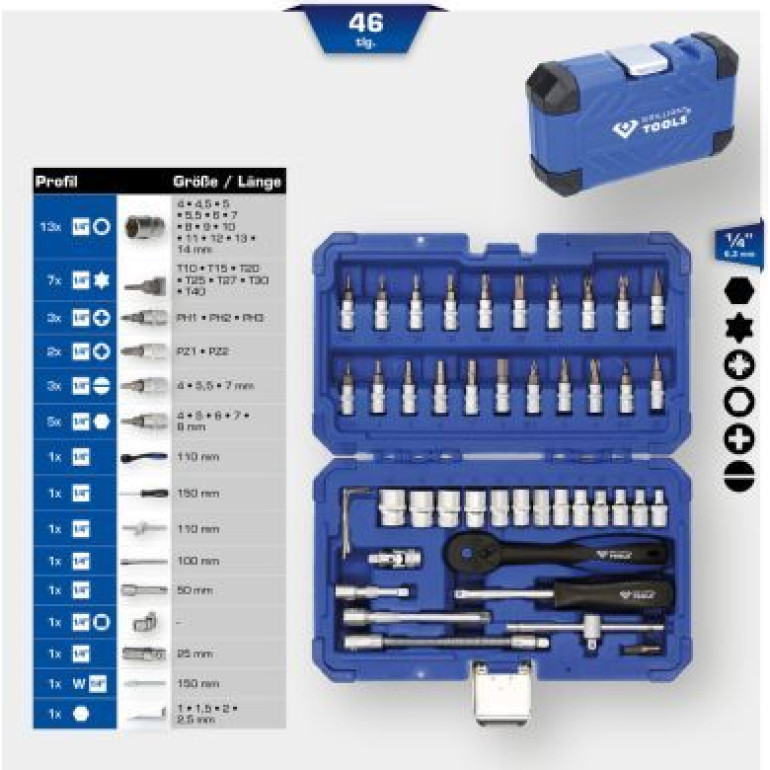 KS TOOLS Steckschlüsselsatz BT020046 KS TOOLS Steckschlüsselsatz BT020046