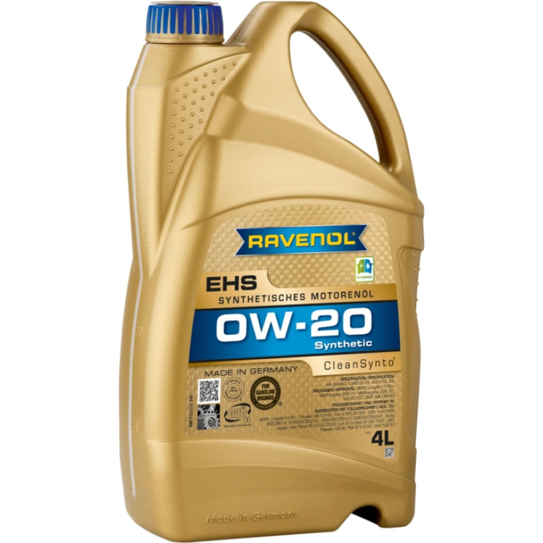 RAVENOL Motoröl EHS SAE 0W-20 4 Liter 1111113-004 RAVENOL Motoröl EHS SAE 0W-20 4 Liter 1111113-004