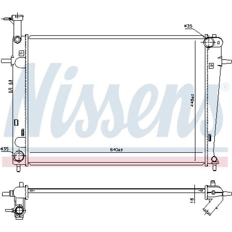 Wasserkühler PKW 675003 Wasserkühler PKW 675003