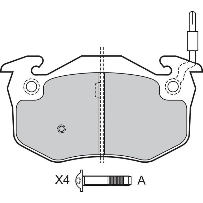 VALEO Bremsbeläge 598158