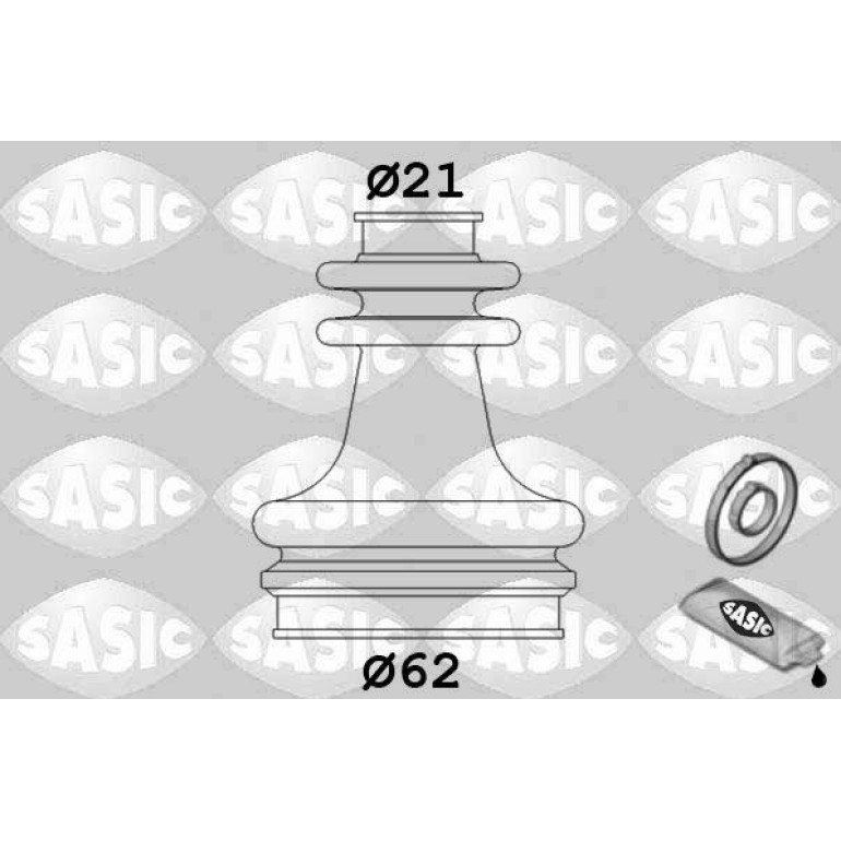 SASIC Faltenbalgsatz, Antriebswelle 2873653 SASIC Faltenbalgsatz, Antriebswelle 2873653