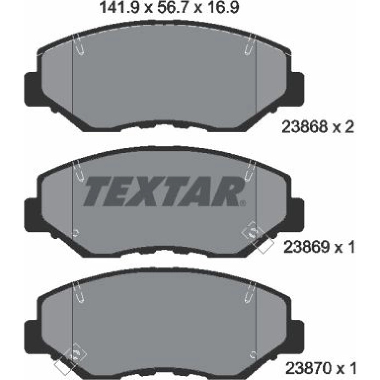 Bremsbelagsatz Honda P. Cr-V 2386801 Bremsbelagsatz Honda P. Cr-V 2386801