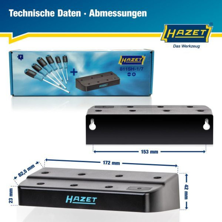 HAZET Schraubendrehersatz 811SH-1/7 HAZET Schraubendrehersatz 811SH-1/7