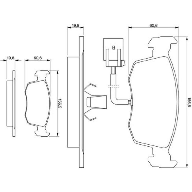 Bosch Bremsbelagsatz 0 986 424 352 Bosch Bremsbelagsatz 0 986 424 352