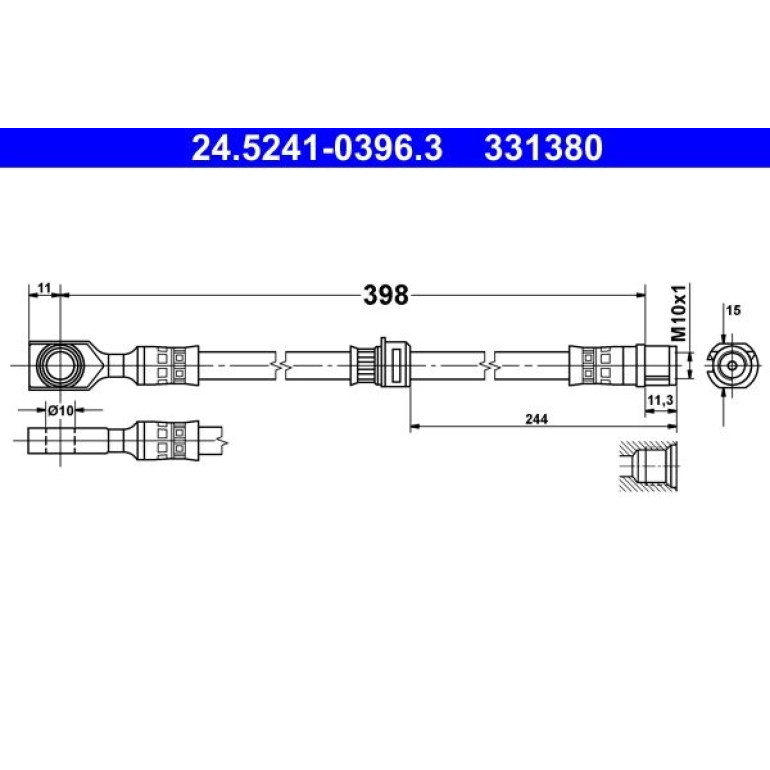 Bremsschlauch 24.5241-0396.3 Bremsschlauch 24.5241-0396.3