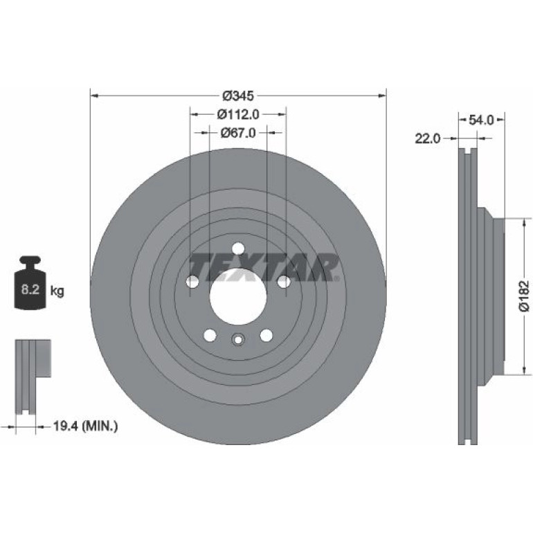 Bremsscheibe Db T. X166/W166 2.1-5.5 11 92284003 Bremsscheibe Db T. X166/W166 2.1-5.5 11 92284003