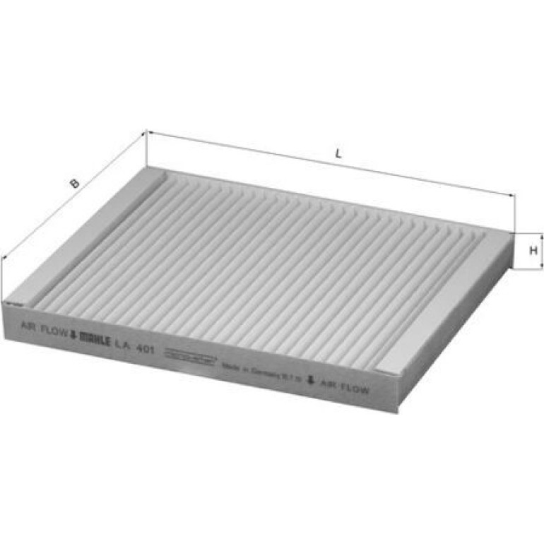 MAHLE Filter, Innenraumluft LA 401 MAHLE Filter, Innenraumluft LA 401