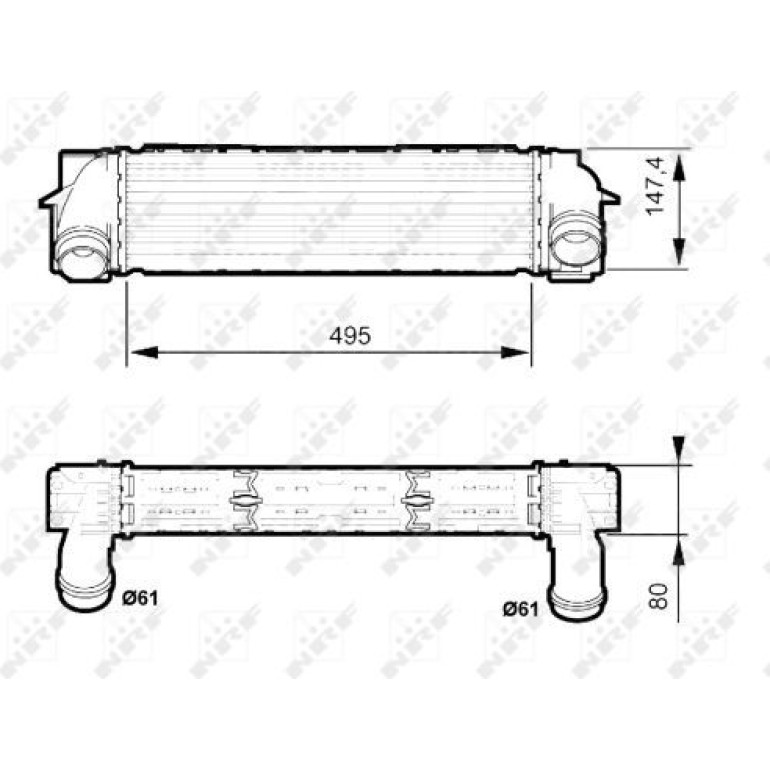 Ladeluftkühler NRF30524 Ladeluftkühler NRF30524