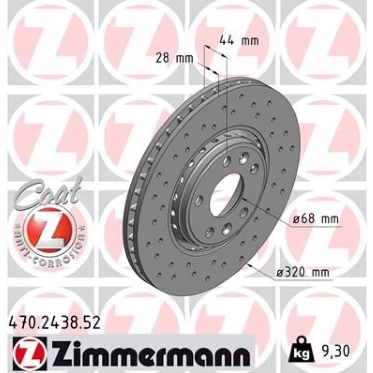 72 481 056 Sport Bremsscheibe VA Sport 470.2438.52 72 481 056 Sport Bremsscheibe VA Sport 470.2438.52