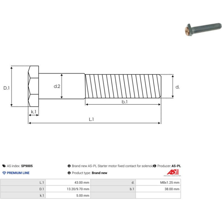 Reparatursatz, Anlasser SP9005 Reparatursatz, Anlasser SP9005