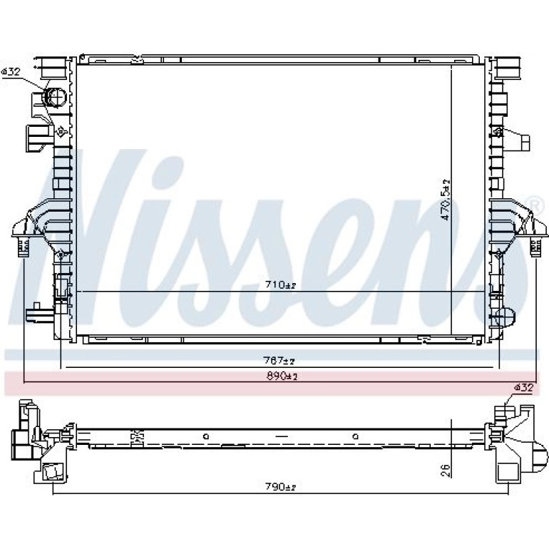 Wasserkühler PKW 606088 Wasserkühler PKW 606088