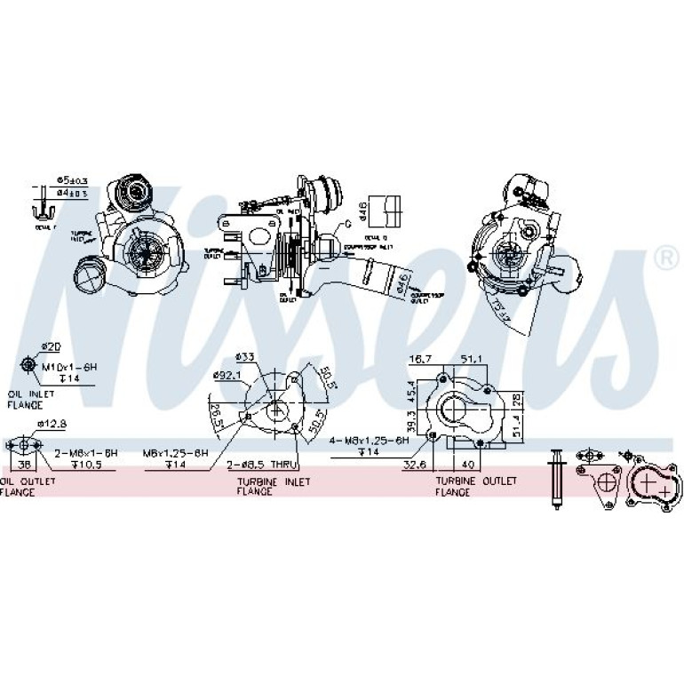NISSENS Turbolader 93163