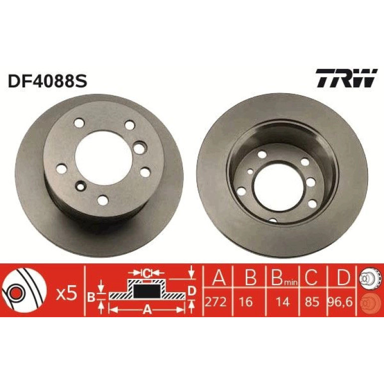 Bremsscheibe Db T. Sprinter # DF4088S Bremsscheibe Db T. Sprinter # DF4088S
