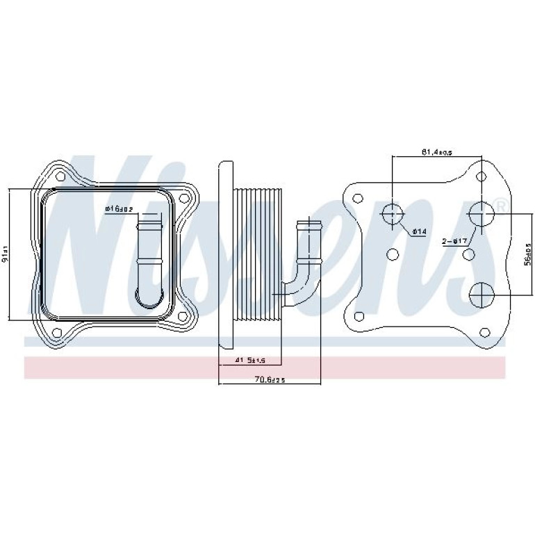Ölkühler PKW 90680 Ölkühler PKW 90680