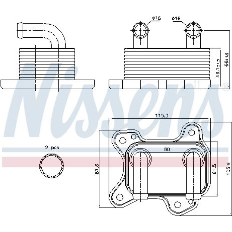 Ölkühler PKW 90682 Ölkühler PKW 90682