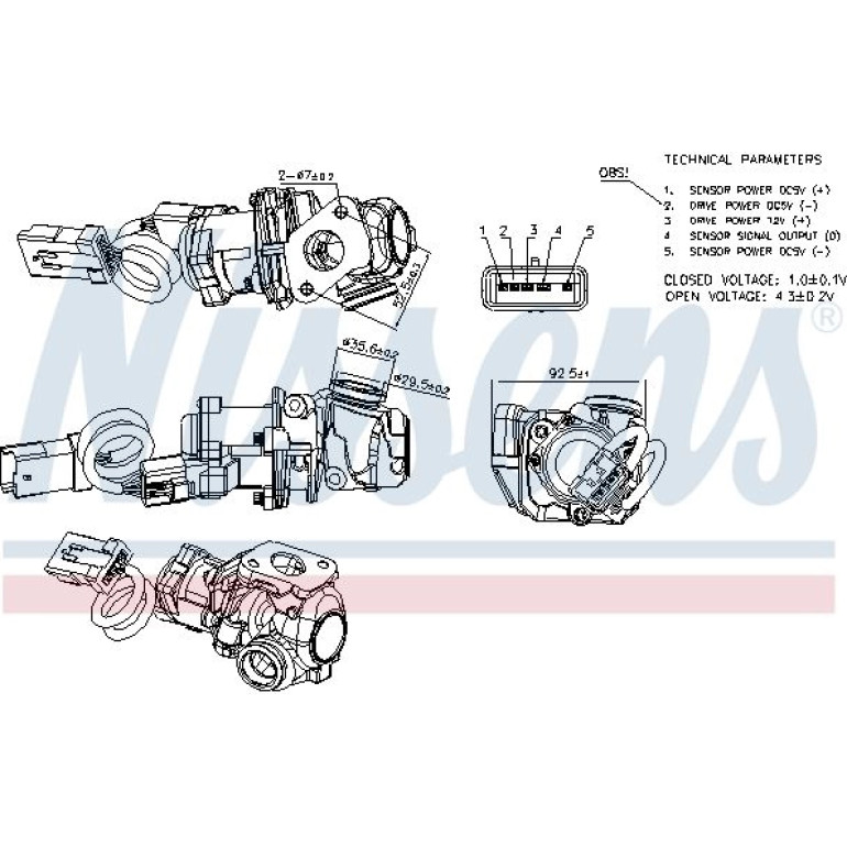 NISSENS Agr-Ventil 98244 NISSENS Agr-Ventil 98244
