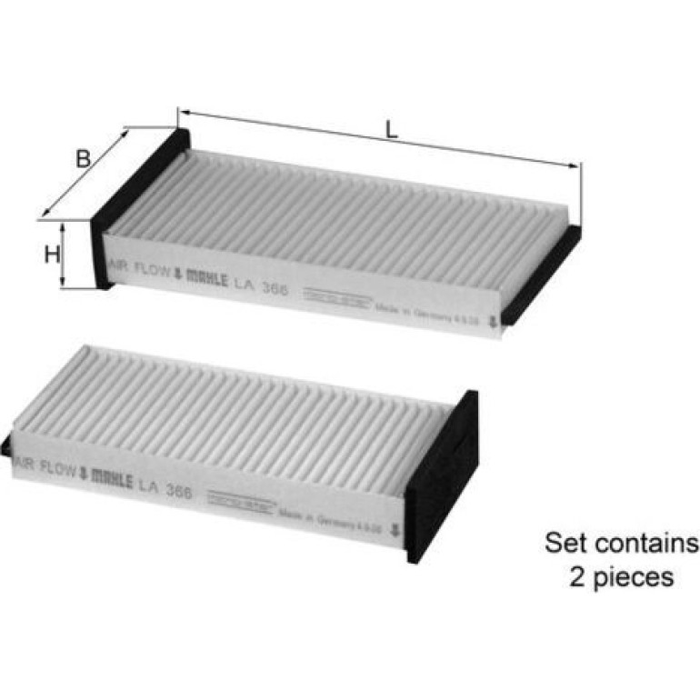 MAHLE Filter, Innenraumluft LA 366/S MAHLE Filter, Innenraumluft LA 366/S