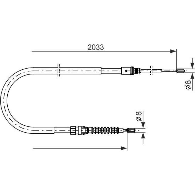 Handbremsseil 1987482190 Handbremsseil 1987482190