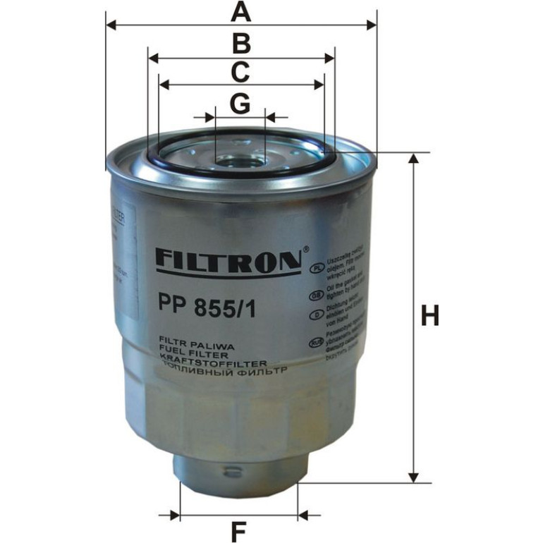 FILTRON Kraftstofffilter PP 855/1 FILTRON Kraftstofffilter PP 855/1