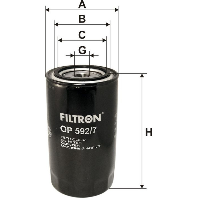 FILTRON Ölfilter OP 592/7 FILTRON Ölfilter OP 592/7