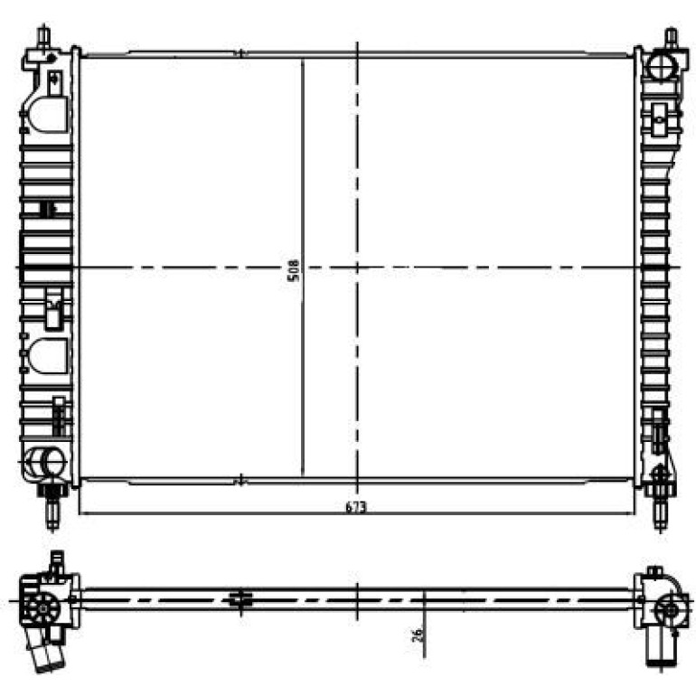 Kühler, Motorkühlung 550013 Kühler, Motorkühlung 550013