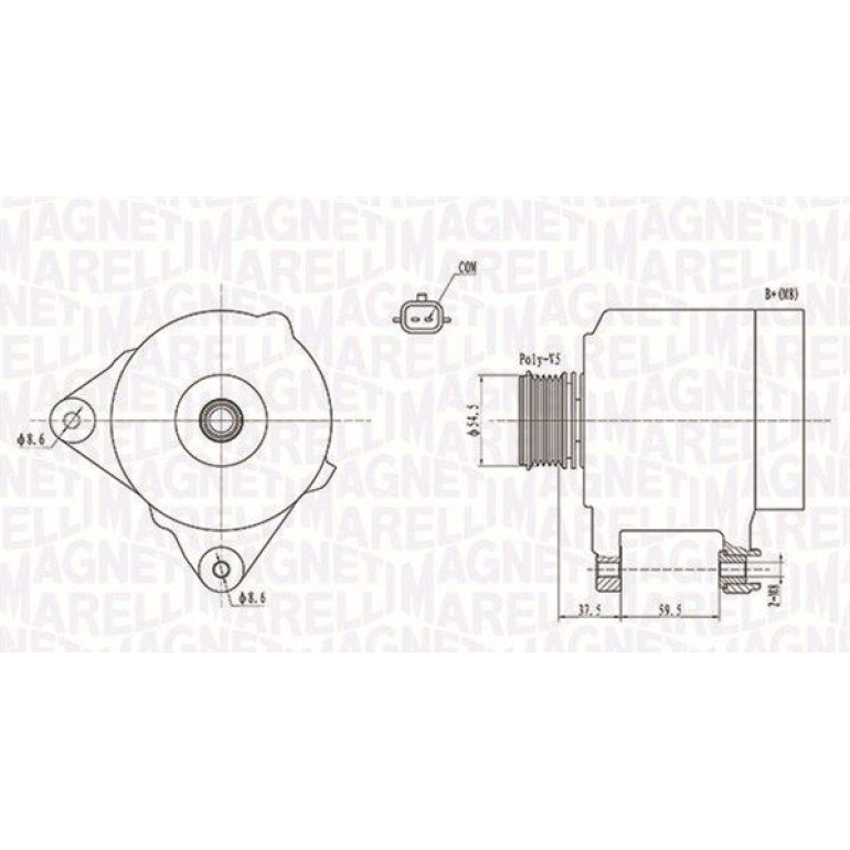 MAGNETI MARELLI Generator 063731860010 MAGNETI MARELLI Generator 063731860010