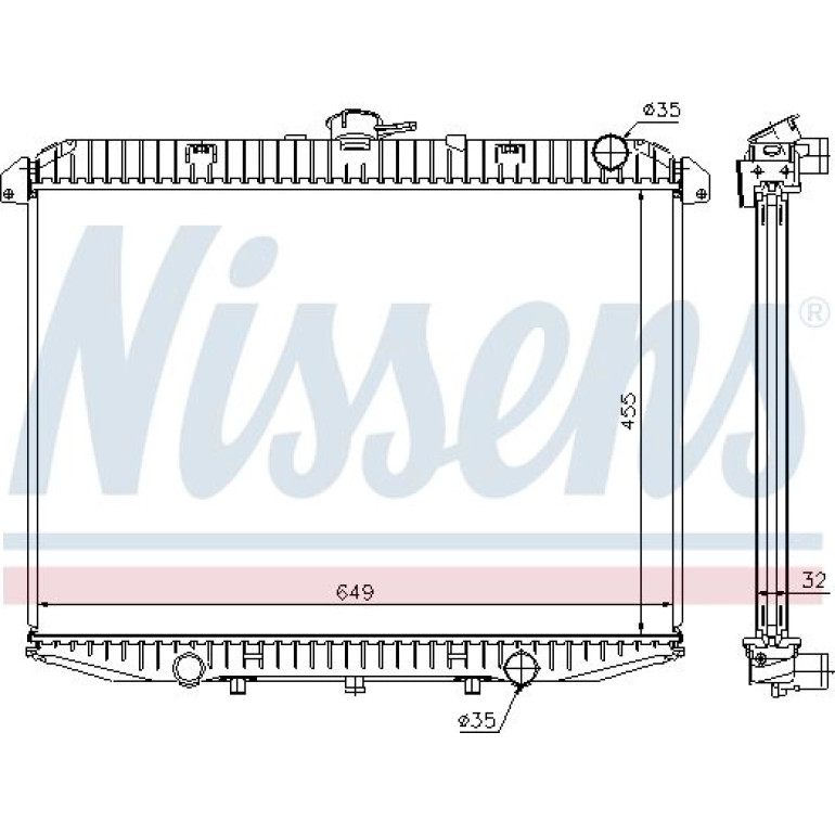Wasserkühler PKW 62070A