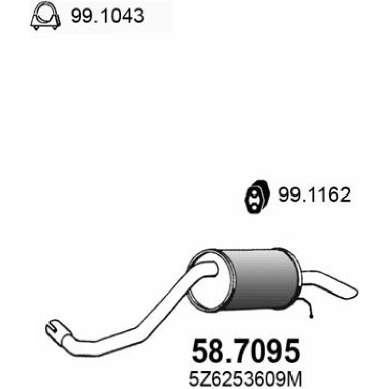 Endschalldämpfer 58.7095