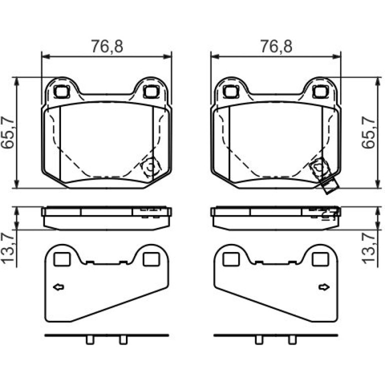 Bosch Bremsbelagsatz 0 986 494 229 Bosch Bremsbelagsatz 0 986 494 229