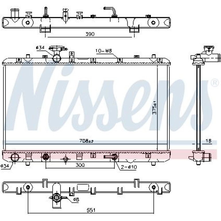 Wasserkühler PKW 64255 Wasserkühler PKW 64255