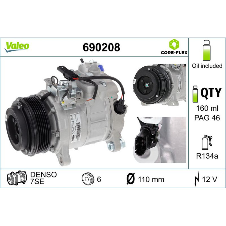 KOMPRESSOR, KLIMAANLAGE 690208 KOMPRESSOR, KLIMAANLAGE 690208