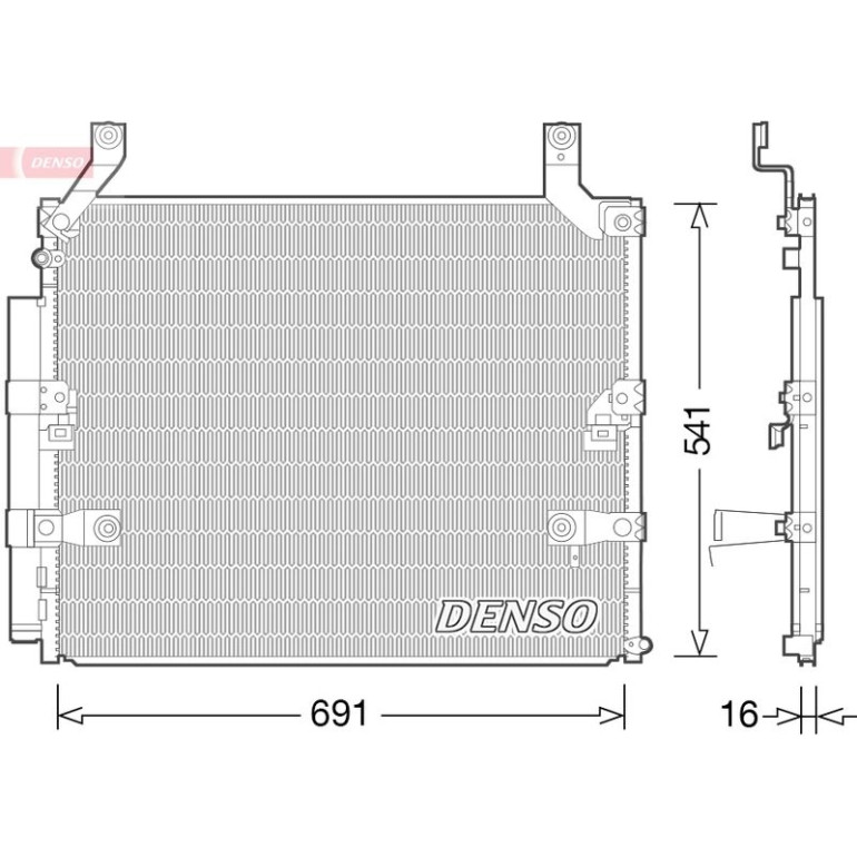 DENSO Klimaanlagenkühler DCN50032 DENSO Klimaanlagenkühler DCN50032