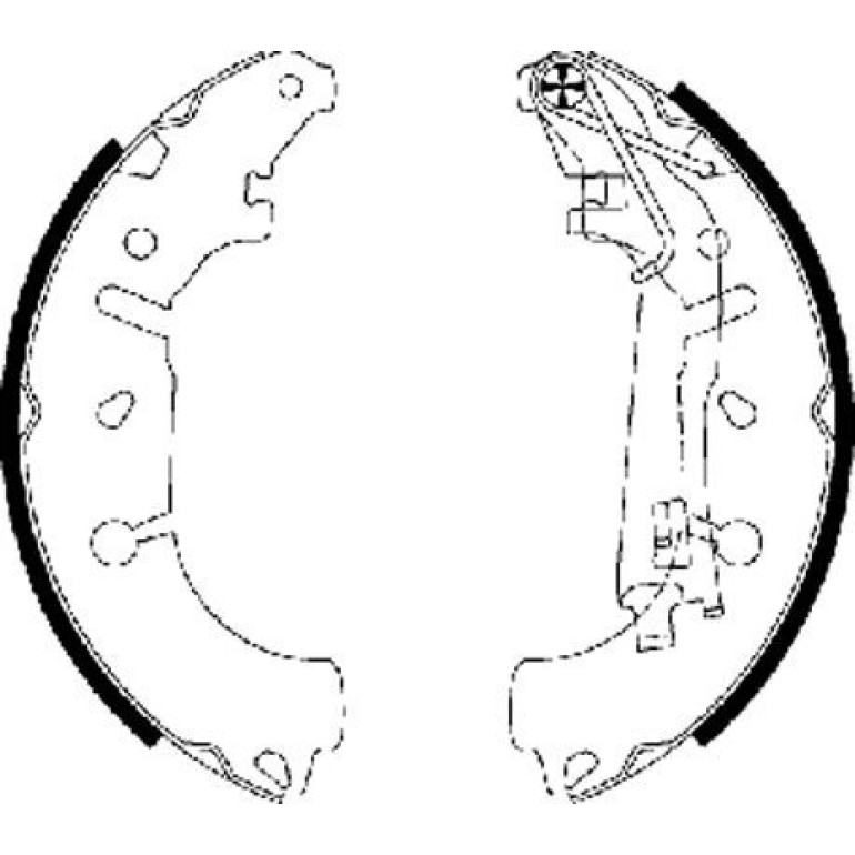 Bremsbacken Opel Corsa D/Grande Punto 1.0-1.4 91065400
