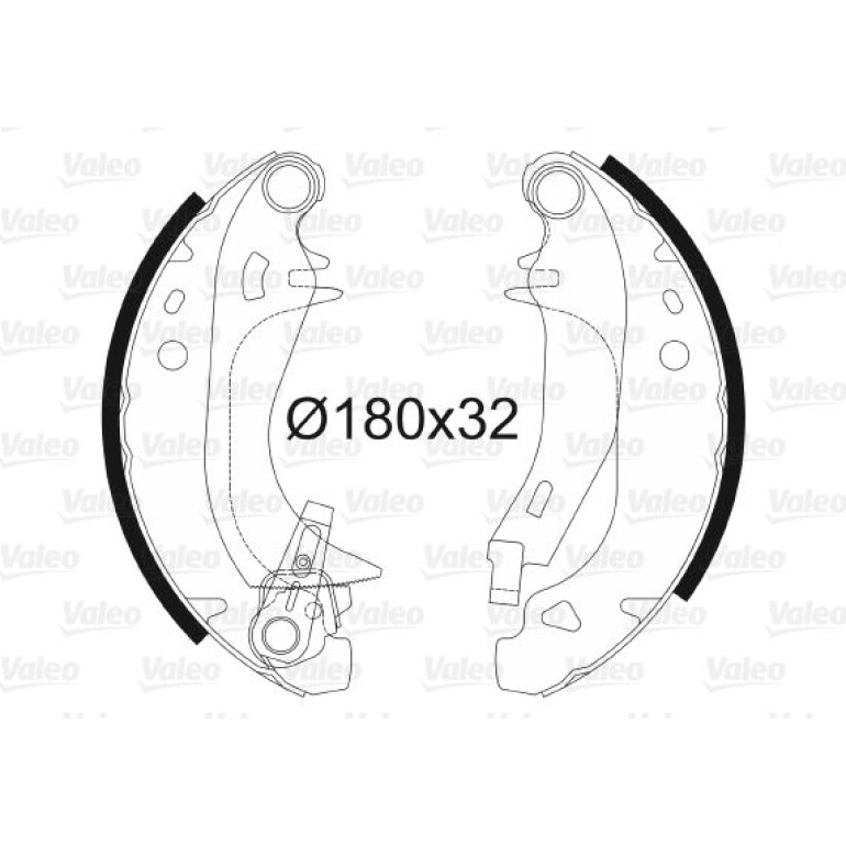 VALEO Bremsbacken 562453 VALEO Bremsbacken 562453