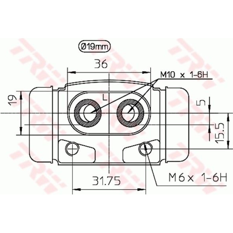 TRW Bremsrolle BWD101 TRW Bremsrolle BWD101