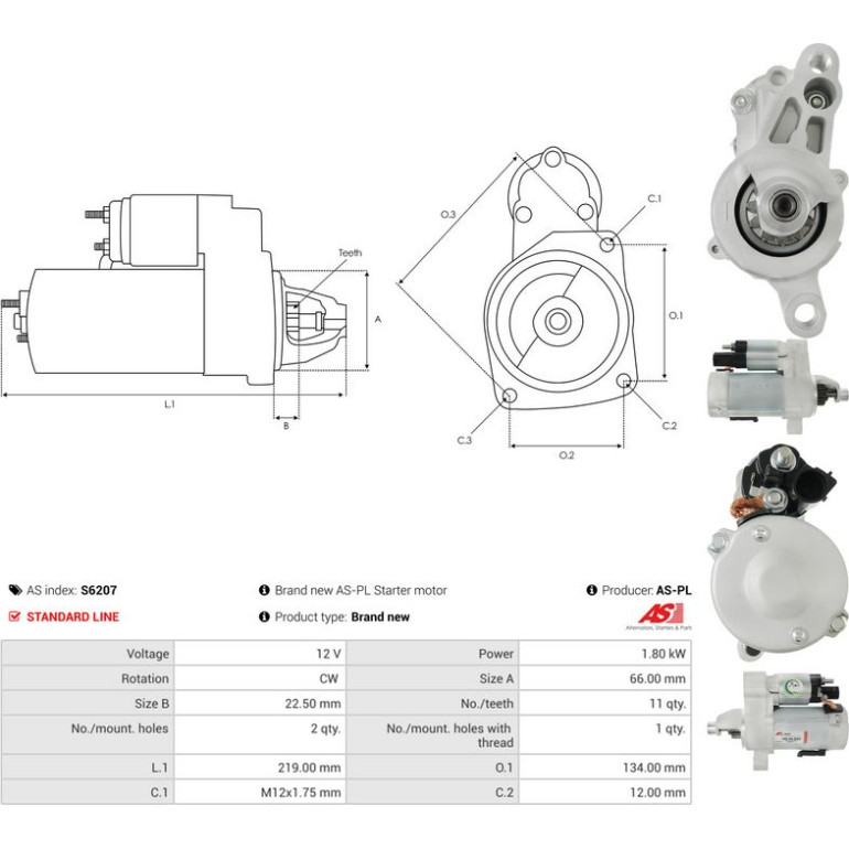 Anlasser S6207 Anlasser S6207