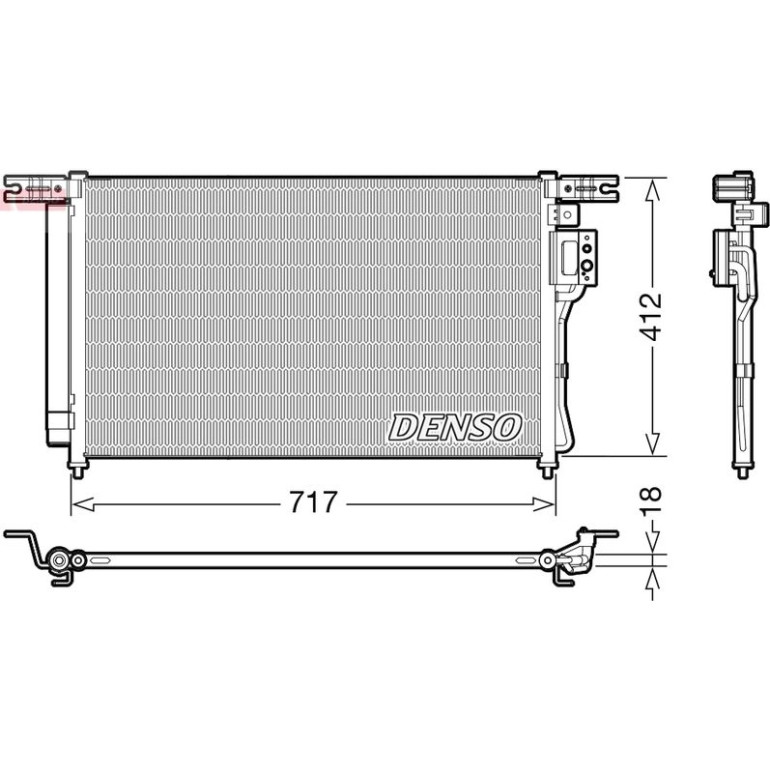DENSO Kondensator, Klimaanlage DCN41008 DENSO Kondensator, Klimaanlage DCN41008
