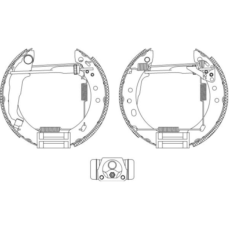 Satz Bremsbacken Nissan Micra 92- 1 80X27 84047200