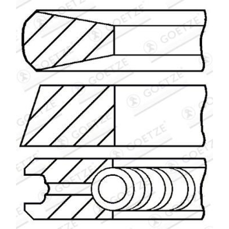 GOETZE ENGINE Kolbenring 08-138000-00 GOETZE ENGINE Kolbenring 08-138000-00