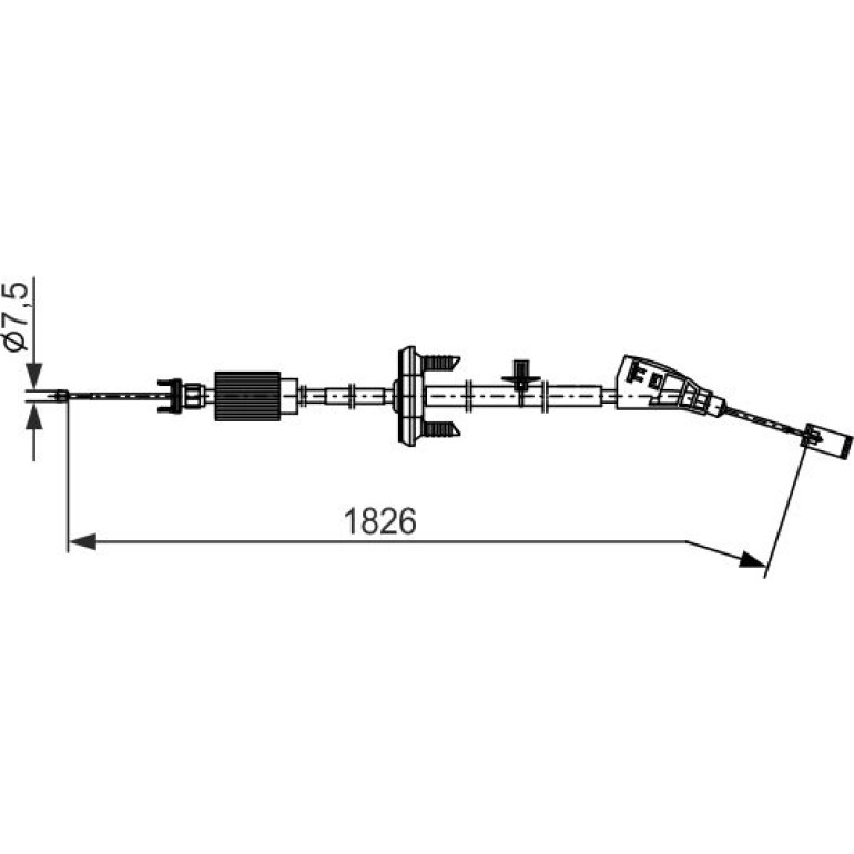 Handbremsseil 1987482799 Handbremsseil 1987482799