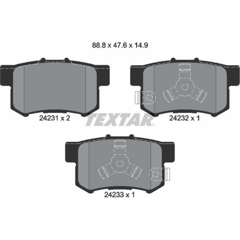 Bremsbelagsatz Honda T. Crv 02 2423101 Bremsbelagsatz Honda T. Crv 02 2423101