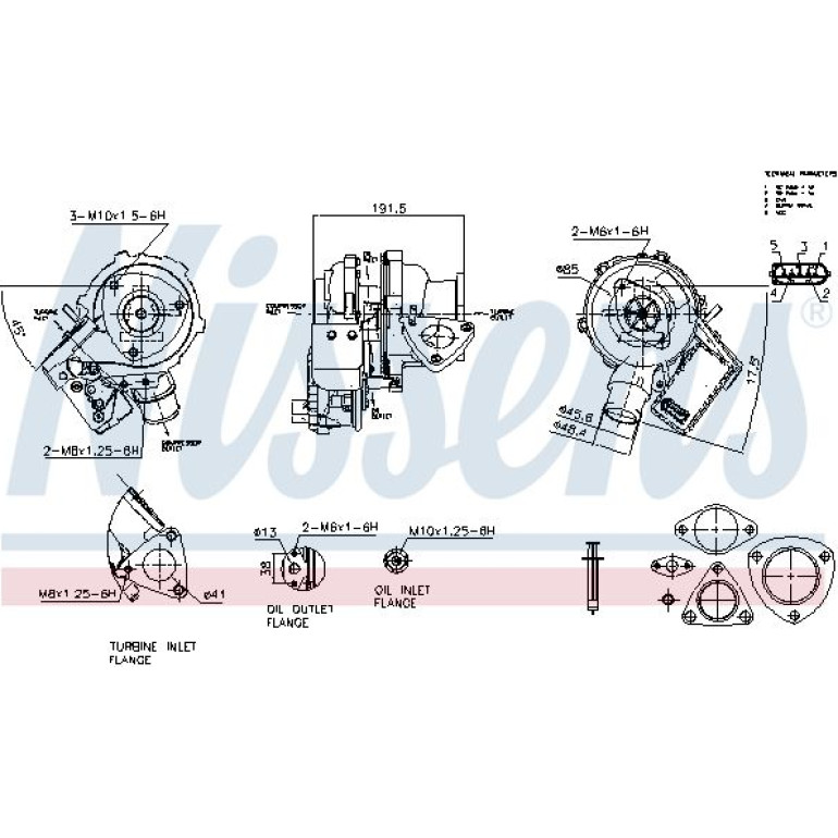 NISSENS Turbolader 93610 NISSENS Turbolader 93610