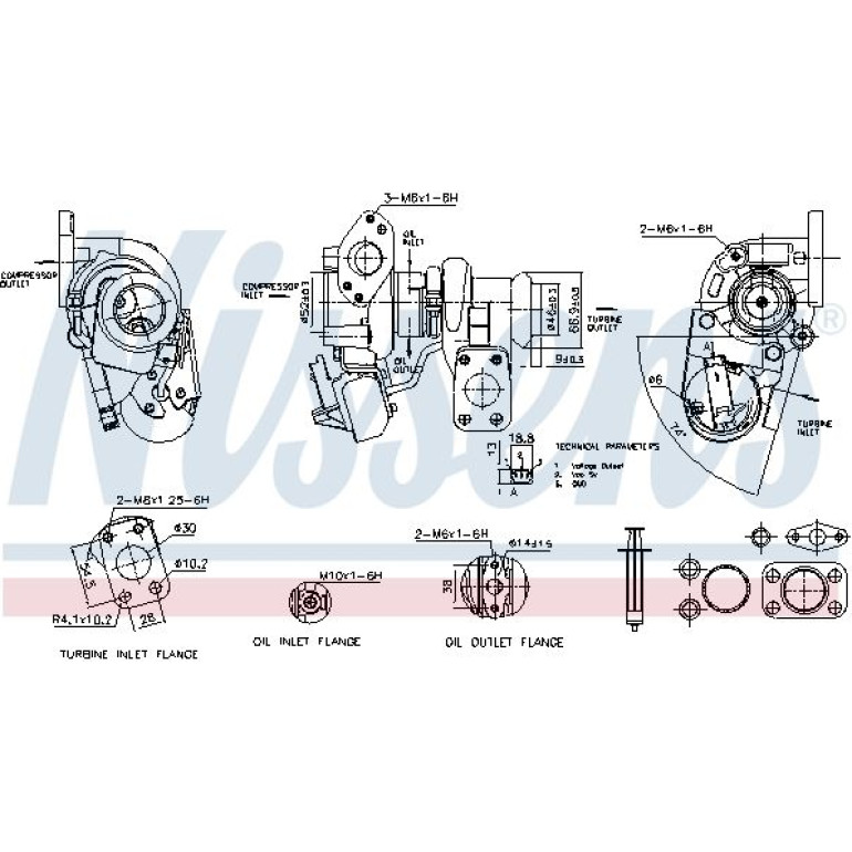 NISSENS Turbolader 93559