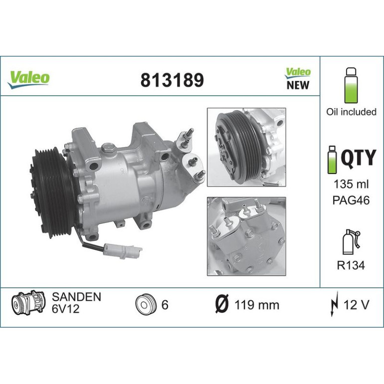 KOMPRESSOR, KLIMAANLAGE 813189 KOMPRESSOR, KLIMAANLAGE 813189