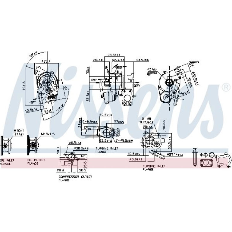 NISSENS Turbolader 93132 NISSENS Turbolader 93132